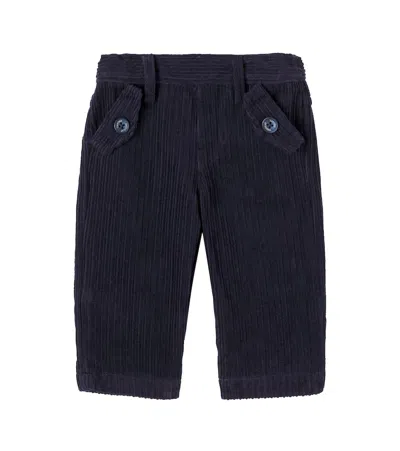Tartine Et Chocolat Baby Cotton Corduroy Pants In Blue