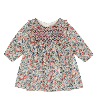 Tartine Et Chocolat Baby Cotton Dress In Framboise