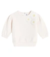 Tartine Et Chocolat Baby Cotton Jersey Sweatshirt In Pink
