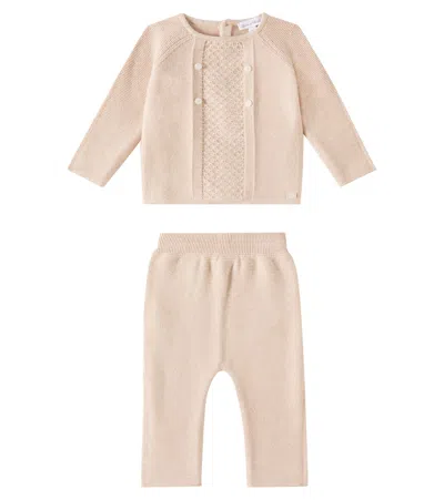 Tartine Et Chocolat Baby Set Aus Pullover Und Hose In Beige