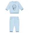 Tartine Et Chocolat Baby Set Aus Sweatshirt Und Jogginghose In Orange