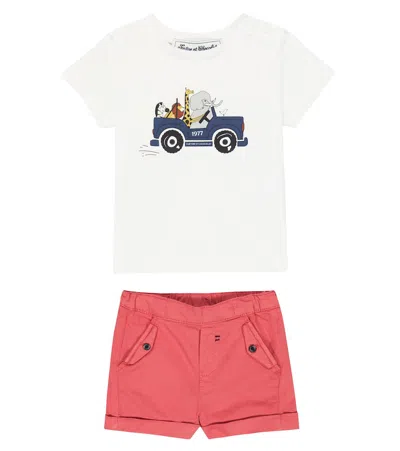 Tartine Et Chocolat Baby Set Aus T-shirt Und Shorts In Multicoloured