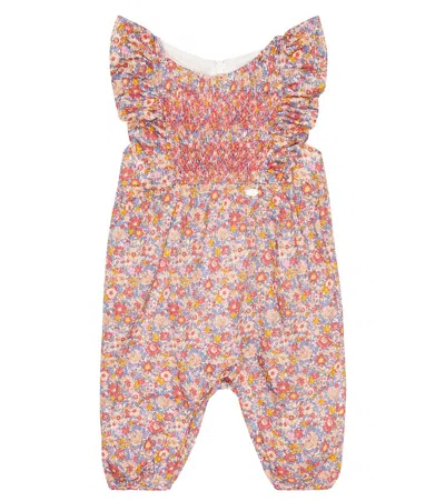 Tartine Et Chocolat Baby Bedruckter Jumpsuit Aus Baumwolle In Blush
