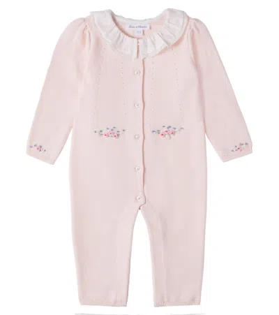 Tartine Et Chocolat Baby Floral Cotton Onesie In Pink