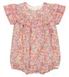 Tartine Et Chocolat Baby Floral Cotton Playsuit In Blush