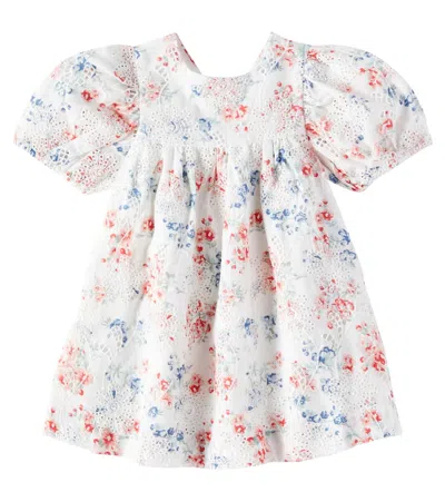 Tartine Et Chocolat Baby Floral Embroidered Cotton Dress In Multi