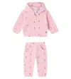 Tartine Et Chocolat Baby Floral Sweatshirt And Sweatpants Set In Pink