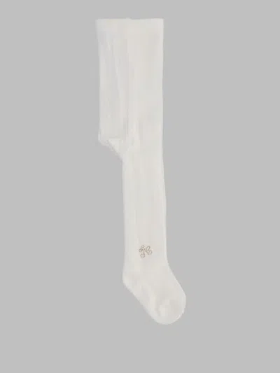 Tartine Et Chocolat Baby Girls Cotton Tights 3-pack In White