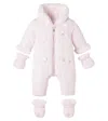 Tartine Et Chocolat Baby Hooded Onesie In White