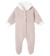 Tartine Et Chocolat Baby Knitted Cotton, Wool, And Cashmere Onesie In Pink