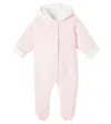 Tartine Et Chocolat Baby Knitted Cotton, Wool, And Cashmere Onesie In Pink