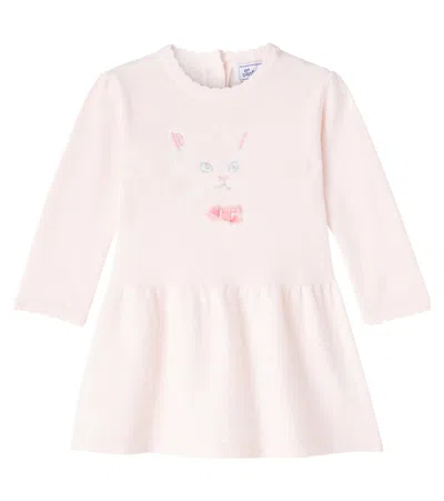 Tartine Et Chocolat Baby Knitted Wool And Cashmere-blend Dress In Pink