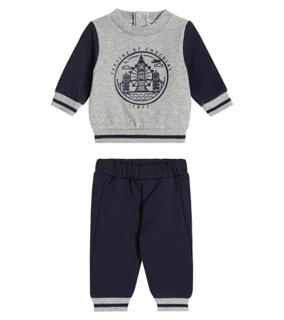 Tartine Et Chocolat Baby Jogginganzug Aus Baumwolle In Blue