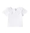 Tartine Et Chocolat Baby Ruffled Cotton-blend T-shirt In White