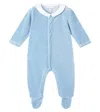Tartine Et Chocolat Baby Striped Cotton-blend Jersey Onesie In Blue