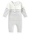 Tartine Et Chocolat Baby Striped Cotton Onesie In White