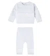 Tartine Et Chocolat Baby Wool And Cashmere Sweater And Pants Set In Blue