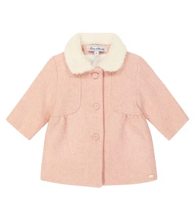 Tartine Et Chocolat Baby Wool-blend Coat In Pink