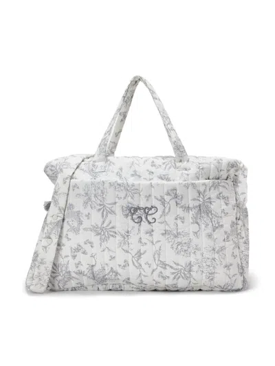 Tartine Et Chocolat Botanical-print Changing Bag In Grey