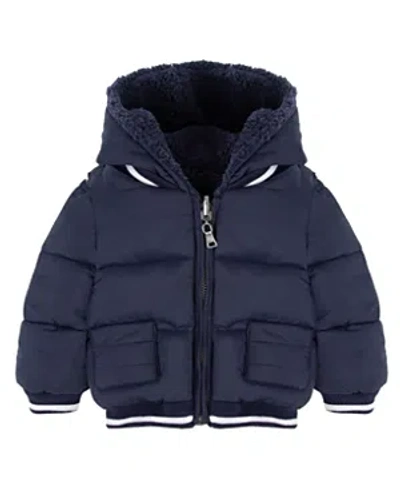Tartine Et Chocolat Boys' Marine Reversible Puffer Jacket - Baby In Blue