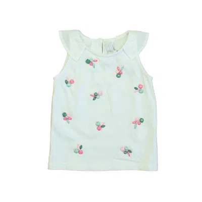 Tartine Et Chocolat Kids' Boys White Beaded Tank Top In Green