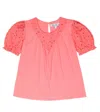 Tartine Et Chocolat Top Aus Einem Baumwollgemisch In Blush