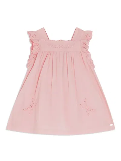 Tartine Et Chocolat Babies' Broderie Anglaise Cotton Dress In Pink