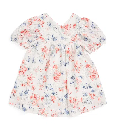 Tartine Et Chocolat Kids' Broderie Anglaise Floral Dress In White