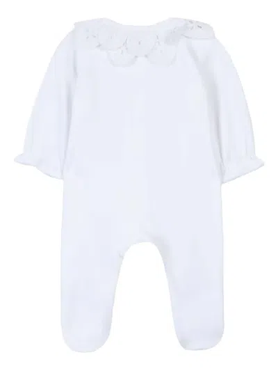 Tartine Et Chocolat Babies' Broderie Pajamas In White
