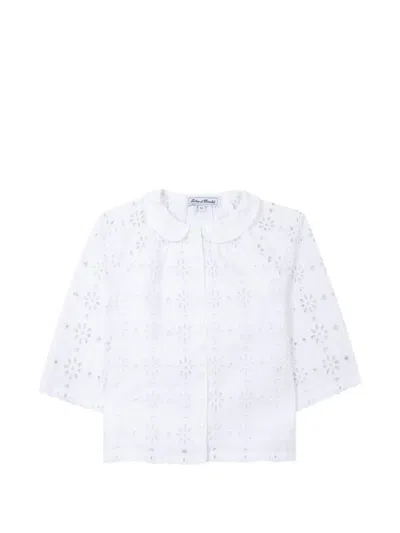 Tartine Et Chocolat Kids' Broderie-anglaise Blouse In White