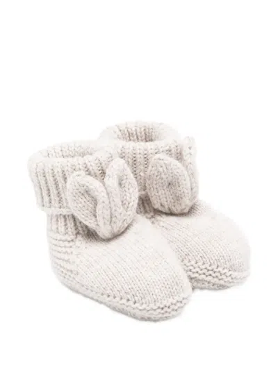 Tartine Et Chocolat Babies' Bunny Ears-detail Knitted Booties