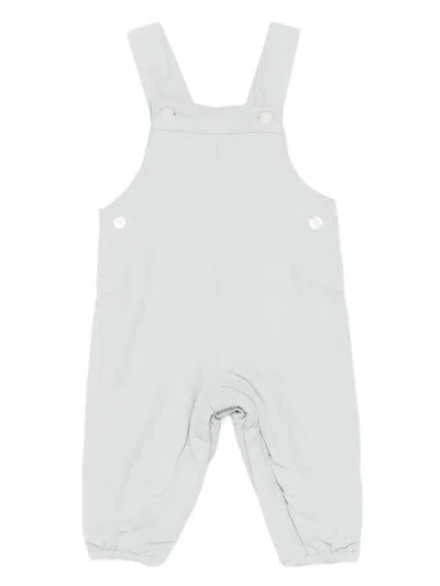 Tartine Et Chocolat Babies' Button-fastening Pocket Overalls In White