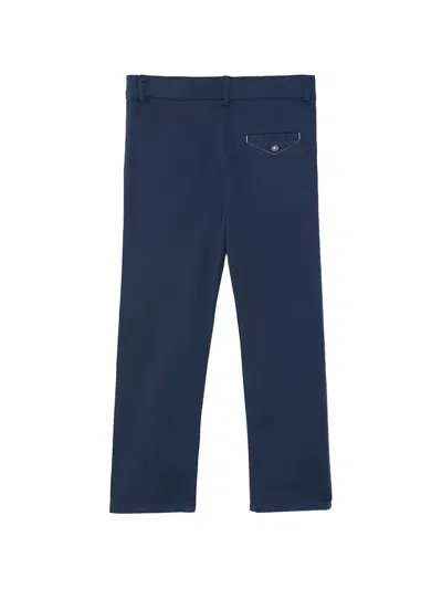 Tartine Et Chocolat Kids' Button-fastening Chinos In Blue