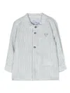 Tartine Et Chocolat Striped Long-sleeve Shirt In Green