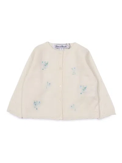 Tartine Et Chocolat Babies' Cardigan In Green