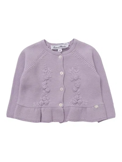 Tartine Et Chocolat Kids' Cardigan In Purple