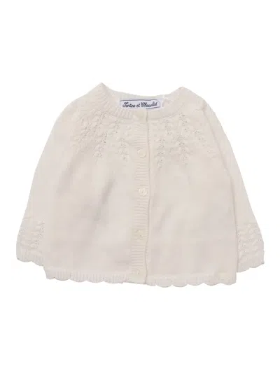 Tartine Et Chocolat Kids' Cardigan In White