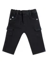 Tartine Et Chocolat Cargo Pocket Trousers In Black