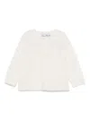 Tartine Et Chocolat Cashmere Cardigan In White