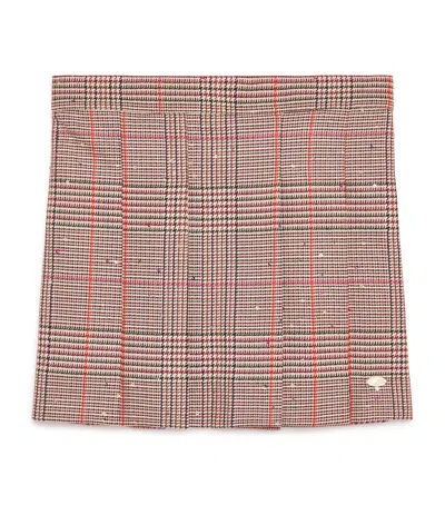 Tartine Et Chocolat Kids' Check Pleated Skirt In Multi