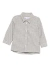 Tartine Et Chocolat Check-print Cotton Shirt In Gray