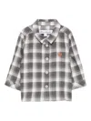 Tartine Et Chocolat Checked Cotton Shirt In Gray