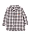Tartine Et Chocolat Checked Cotton Shirt In Gray