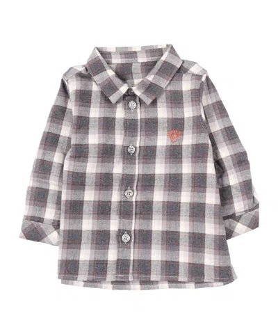 Tartine Et Chocolat Checked Cotton Shirt In Gray