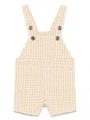 Tartine Et Chocolat Checked Dungarees In White