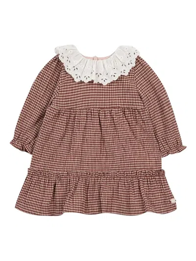Tartine Et Chocolat Babies' Checkered Dress In Red