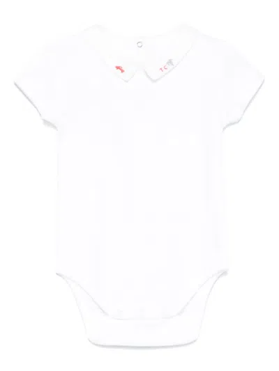 Tartine Et Chocolat Babies' City Adventure-embroidered Bodysuit In White