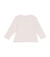 Tartine Et Chocolat Collar-detail Ribbed T-shirt In Pink