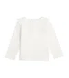Tartine Et Chocolat Collar-detail Ribbed T-shirt In White