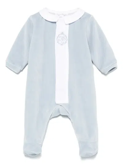 Tartine Et Chocolat Babies' Contrasting-trim Pajama In Blue
